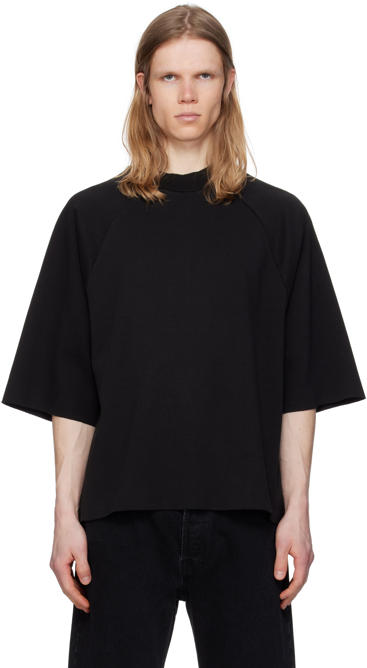 Seventh Black Raglan Box T-shirt Seventh