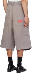 WILLY CHAVARRIA Gray Stockton Dbl Knee Shorts