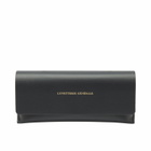 Lunetterie Générale Cognac Sunglasses in Black/Palladium/Yellow 
