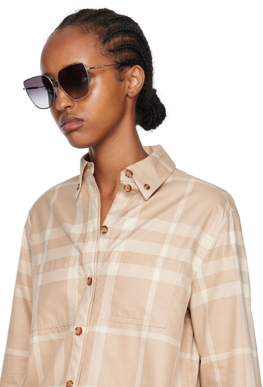 Burberry Black Oversized Sunglasses Burberry