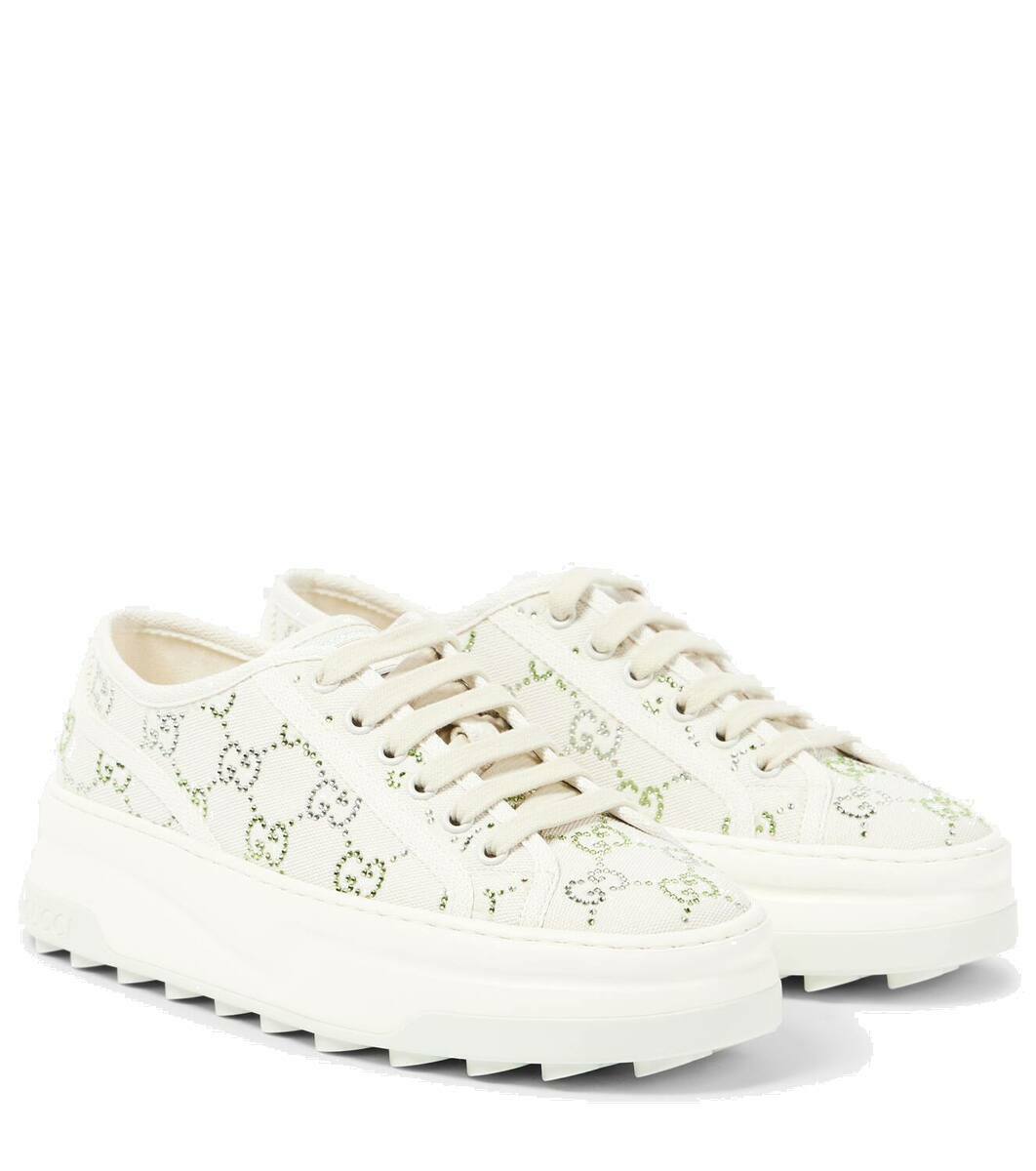 Gucci Gucci Tennis 1977 GG Crystal sneakers Gucci Gucci Gucci Tennis 1977 GG Crystal sneakers Gucci