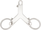 Rick Owens Silver Concordians Small Cerberus Keychain