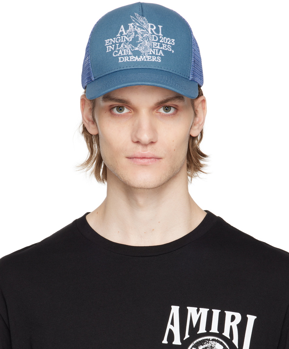 AMIRI Blue Pegasus Trucker Cap Amiri