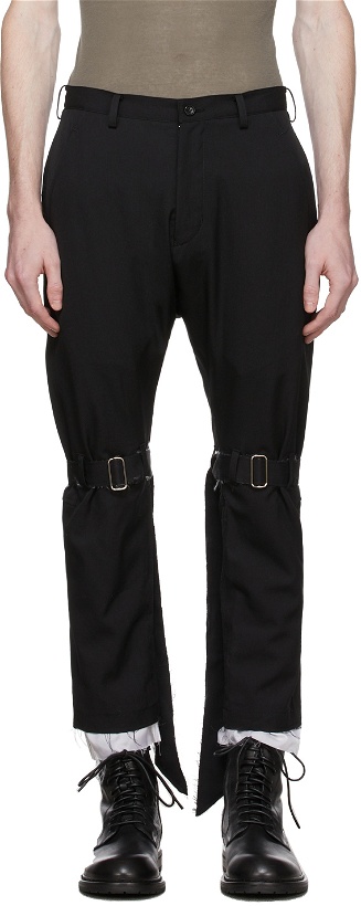 Photo: Sulvam Black Classic Bondage Trousers