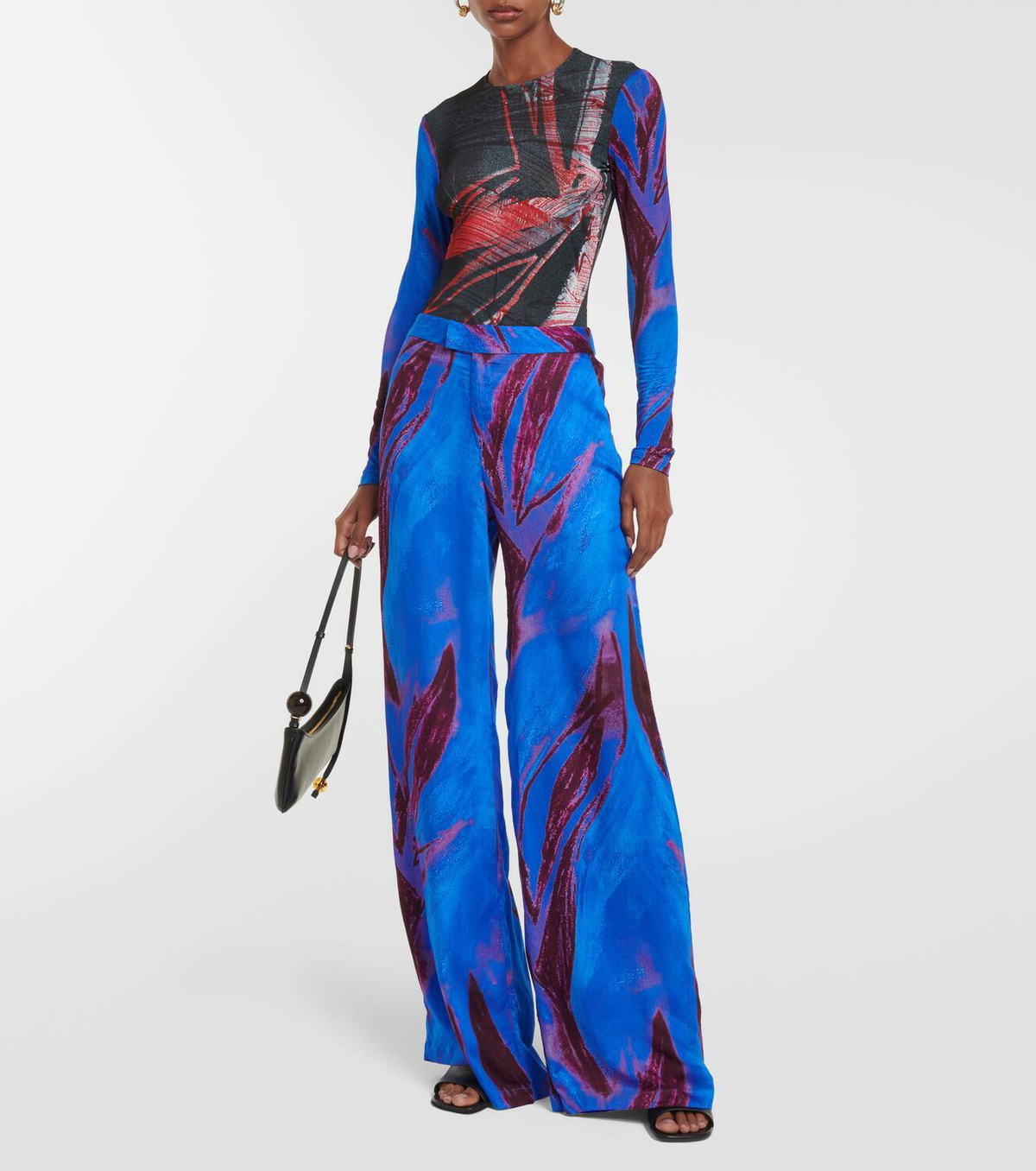 Louisa Ballou Printed jersey top