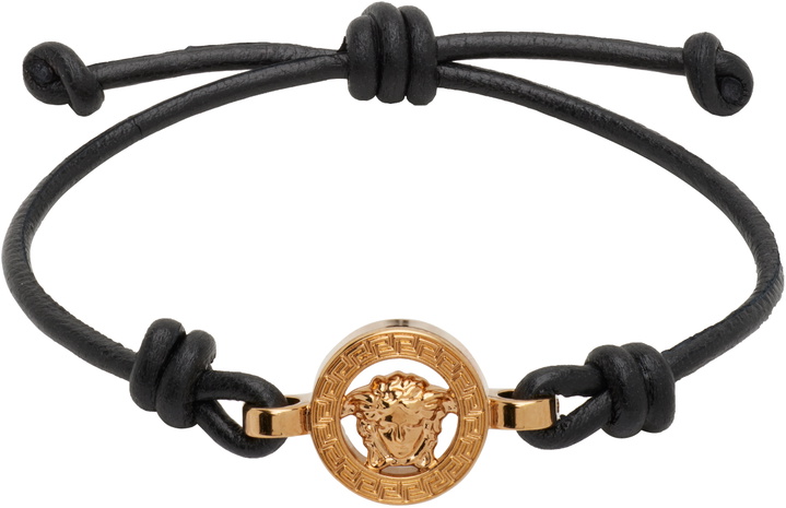 Photo: Versace Medusa '95 Leather Bracelet