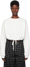 Marni White Drawstring Sweatshirt