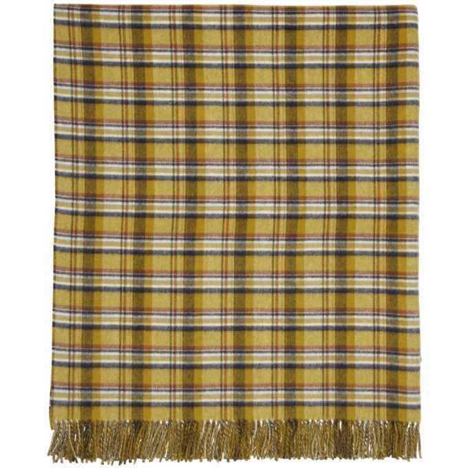 Photo: Gucci Reversible Yellow and Blue GG Wool Poncho
