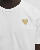 Comme des Garçons Play T-SHIRT GOLD EMBLEM KNIT White Mens Shortsleefe