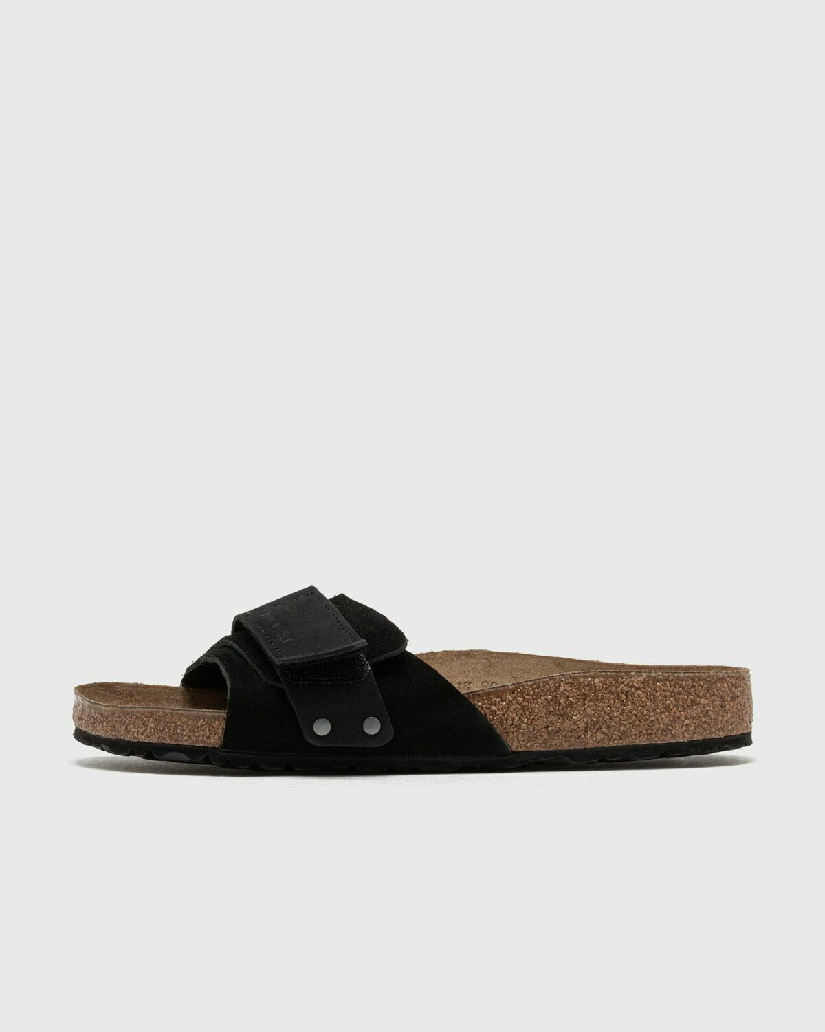 Birkenstock Oita Nubuck Leather/Suede Black Womens Sandals & Slide