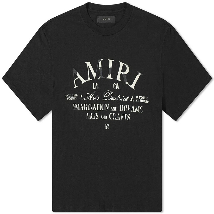 Photo: AMIRI Men's Distressed Arts District T-Shirt in Black