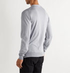 John Smedley - Wool and Cotton-Blend Cardigan - Gray