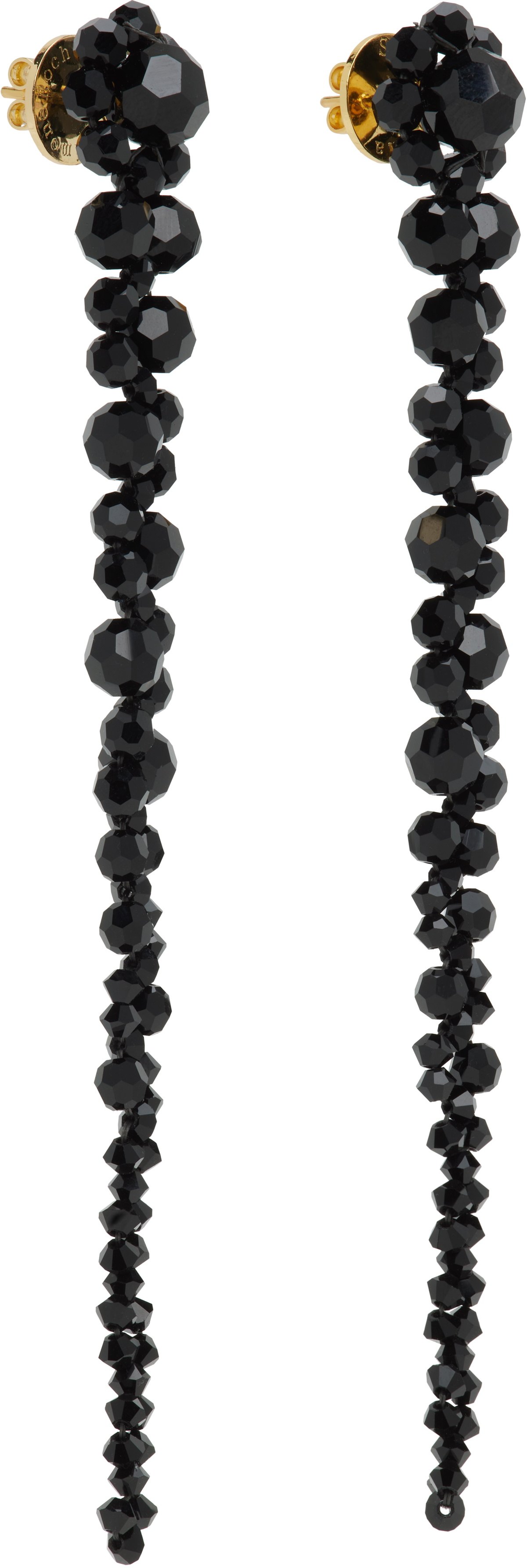 Simone Rocha Black Drip Earrings