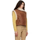 Isabel Marant Brown Alime Shearling Vest