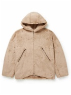 Mastermind World - Hooded Faux Fur Jacket - Brown