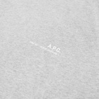 A.P.C. Men's Item Logo T-Shirt in Heather Grey