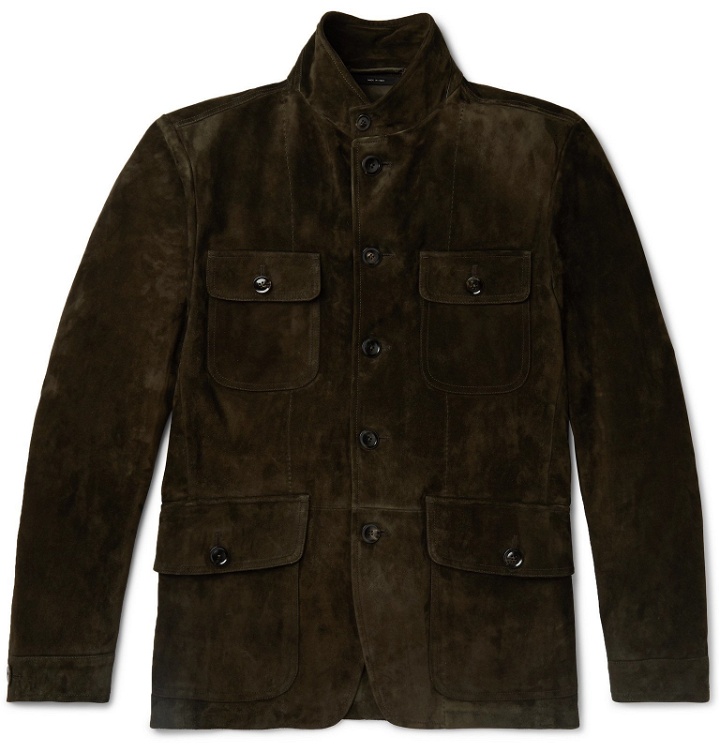 Photo: TOM FORD - Suede Field Jacket - Brown