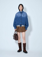 Miu Miu Old Washed Twill Blouson Jacket