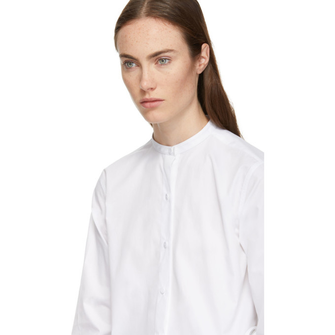 Ports 1961 White Poplin Twisted Shirt