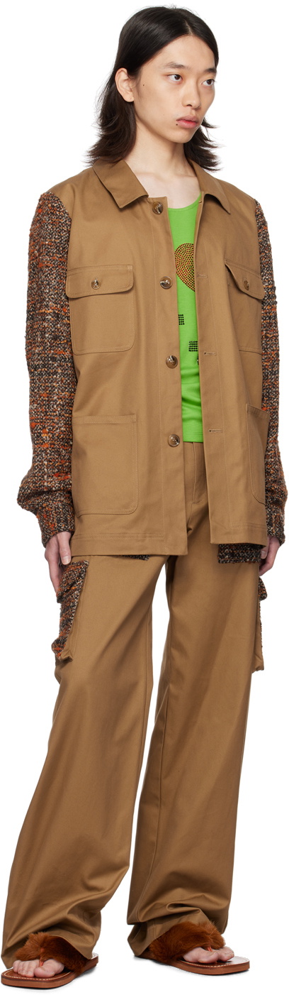 Anna Sui SSENSE Exclusive Tan Barn Jacket