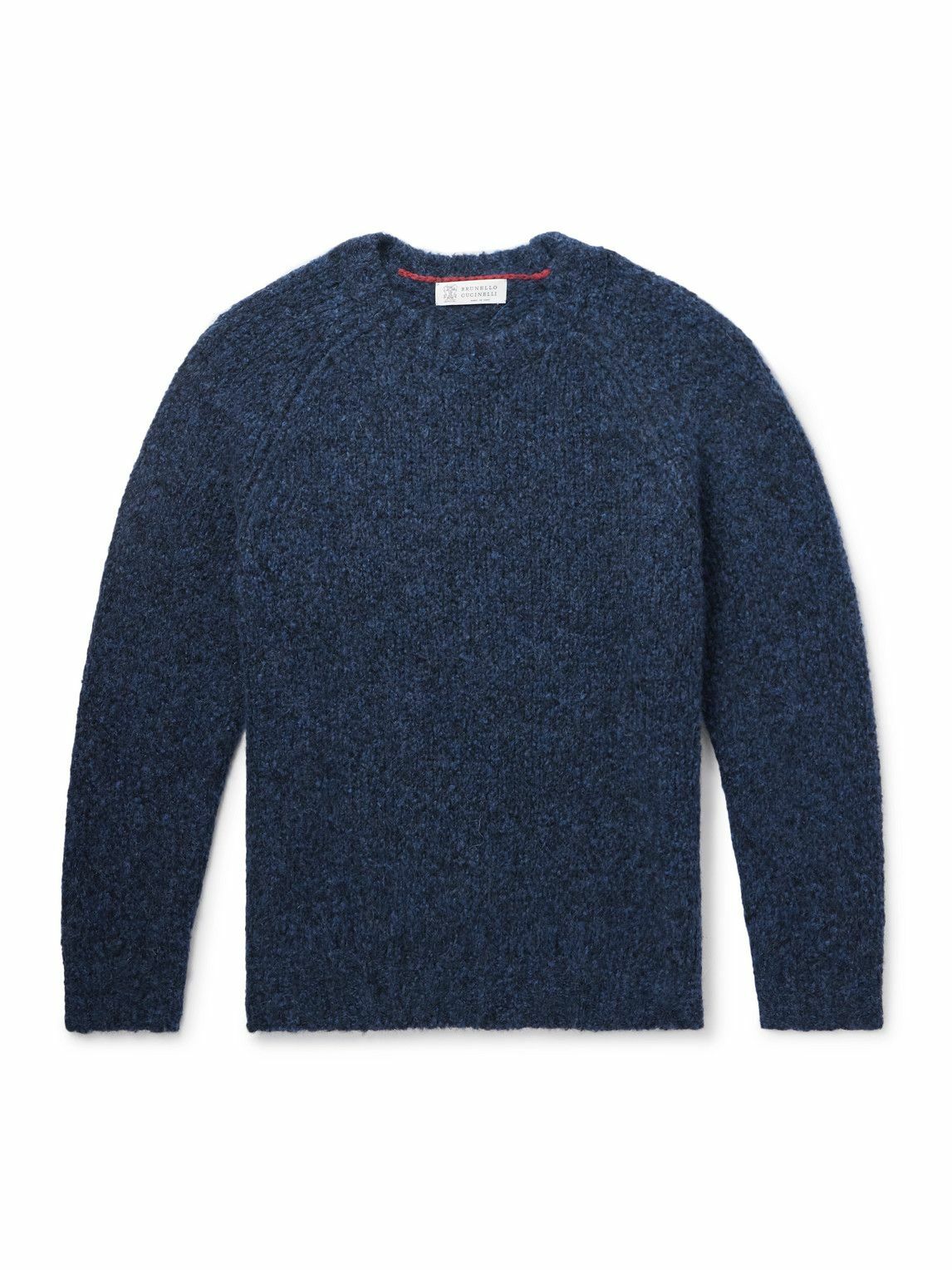 ブルネロクチネリ Brunello Cucinelli Alpaca Pullover Brunello Cucinelli - Alpaca-blend sweater - Blue Brunello