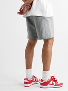 NIKE - Sportswear Logo-Appliquéd Cotton-Blend Jersey Drawstring Shorts - Gray