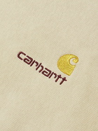 Carhartt WIP - American Script Cotton-Blend Jersey Half-Zip Sweatshirt - Neutrals