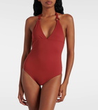 Loro Piana Ring Marine halterneck swimsuit