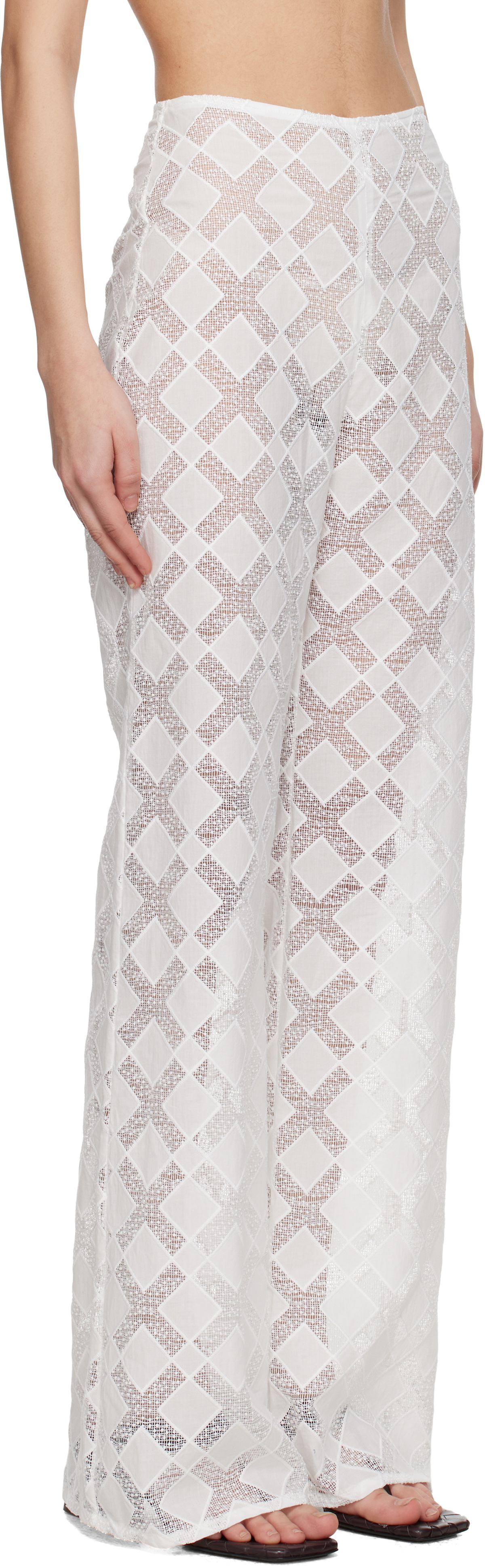 TOVE White Kaia Trousers
