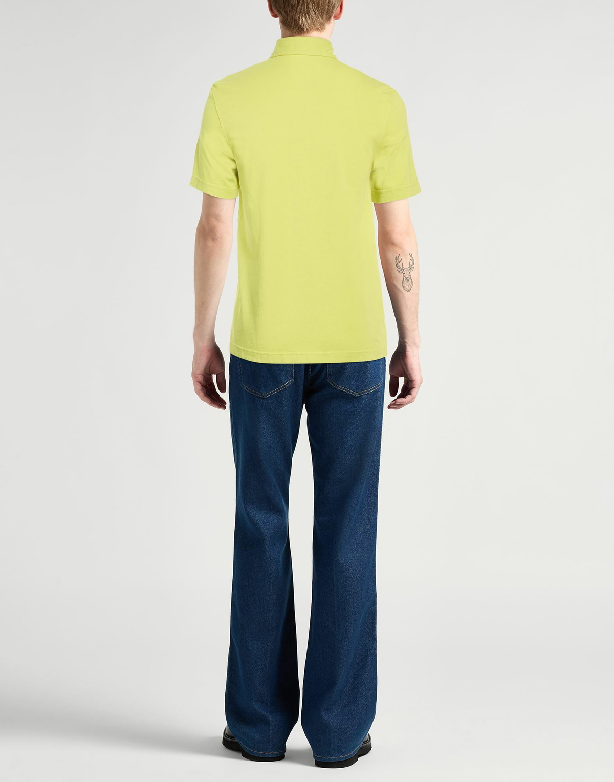 Drumohr Mens Polo shirt Lime in Green