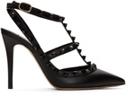 Valentino Garavani Black Valentino Garavani Tonal Rockstud Heels