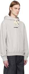 Jil Sander Gray Logo Hoodie