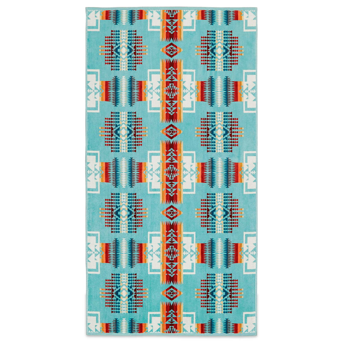 Pendleton Three Piece Towel Set in Aqua 