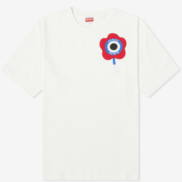 Photo: Kenzo Paris Men's Kenzo Target Crest T-Shirt in Off White