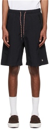 Marcelo Burlon County of Milan Black Nylon Shorts