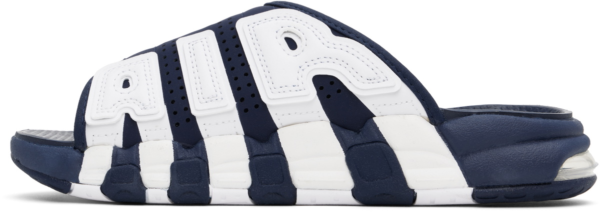 Nike Navy Air More Uptempo Pool Slides Nike