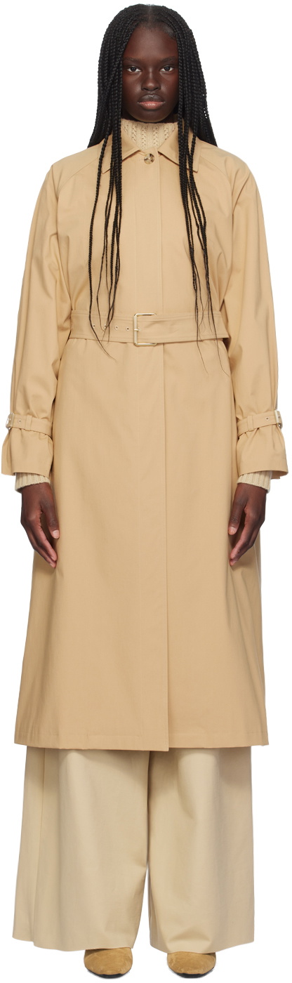 Max Mara Beige Memo Trench Coat Max Mara