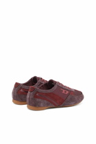 Diesel D-Mile-Flat sneakers with suede overlays - Sneakers Womens in Red