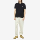 Fred Perry Authentic Men's Knit Polo Shirt in Black