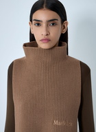 Max Mara Logo Motif Wool Scarf