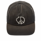 Aries Men's Peace Cap in Black 