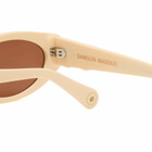 Damson Madder Women's Catty Oval Sunglasses in Bone 
