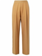 Stockholm Surfboard Club - Elaine Straight-Leg Pleated Recycled-Twill Trousers - Brown