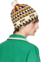 Bode Multicolor Delta Jacquard Beanie