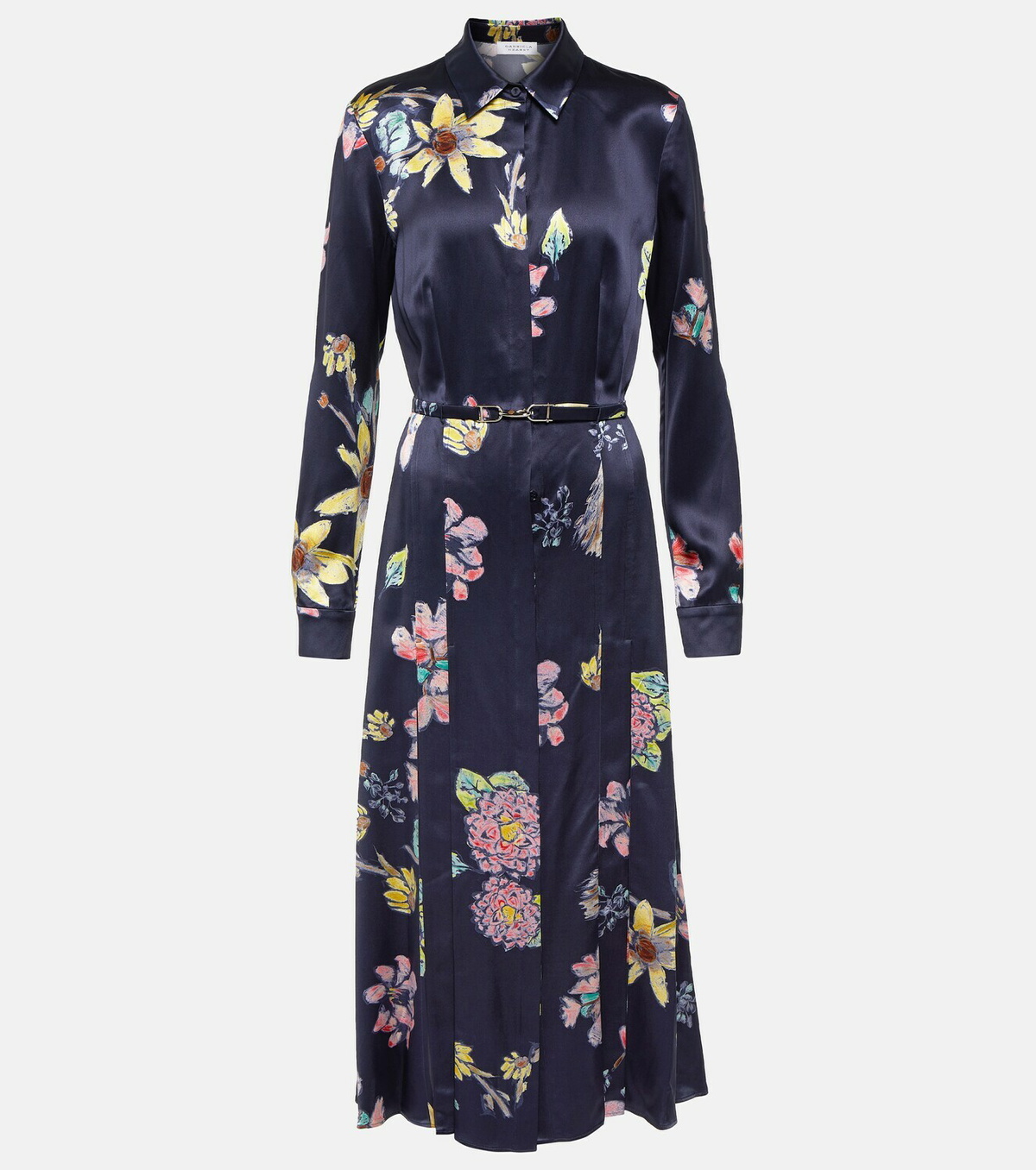 Gabriela Hearst Jane floral silk midi dress