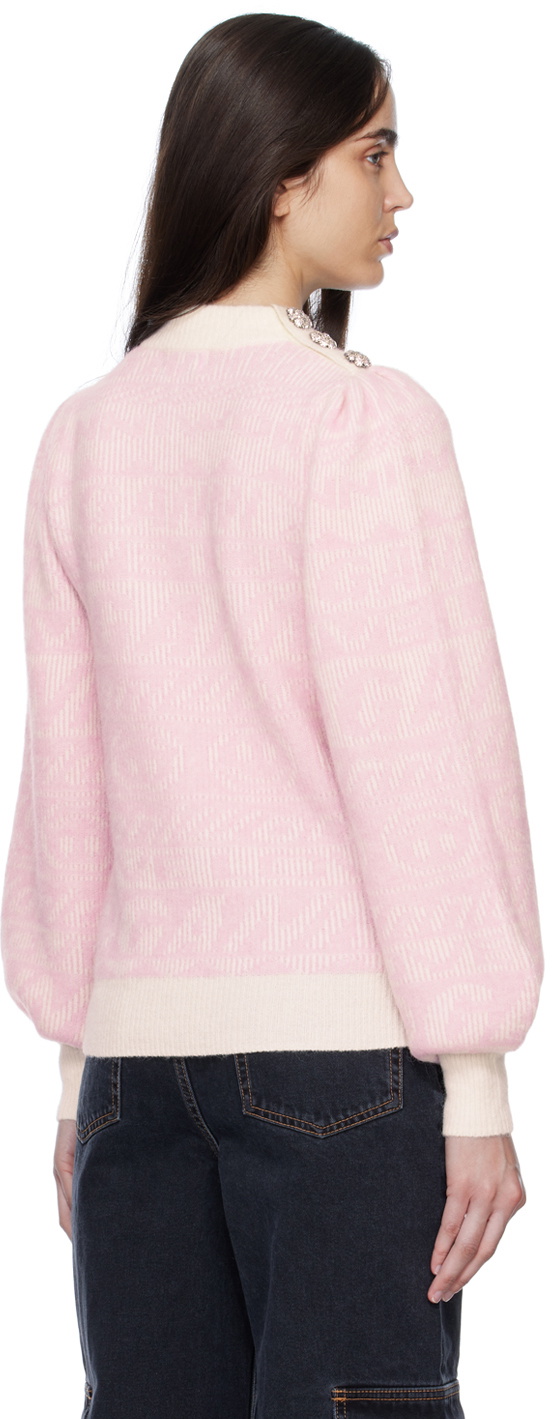 Ganni pink clearance sweater