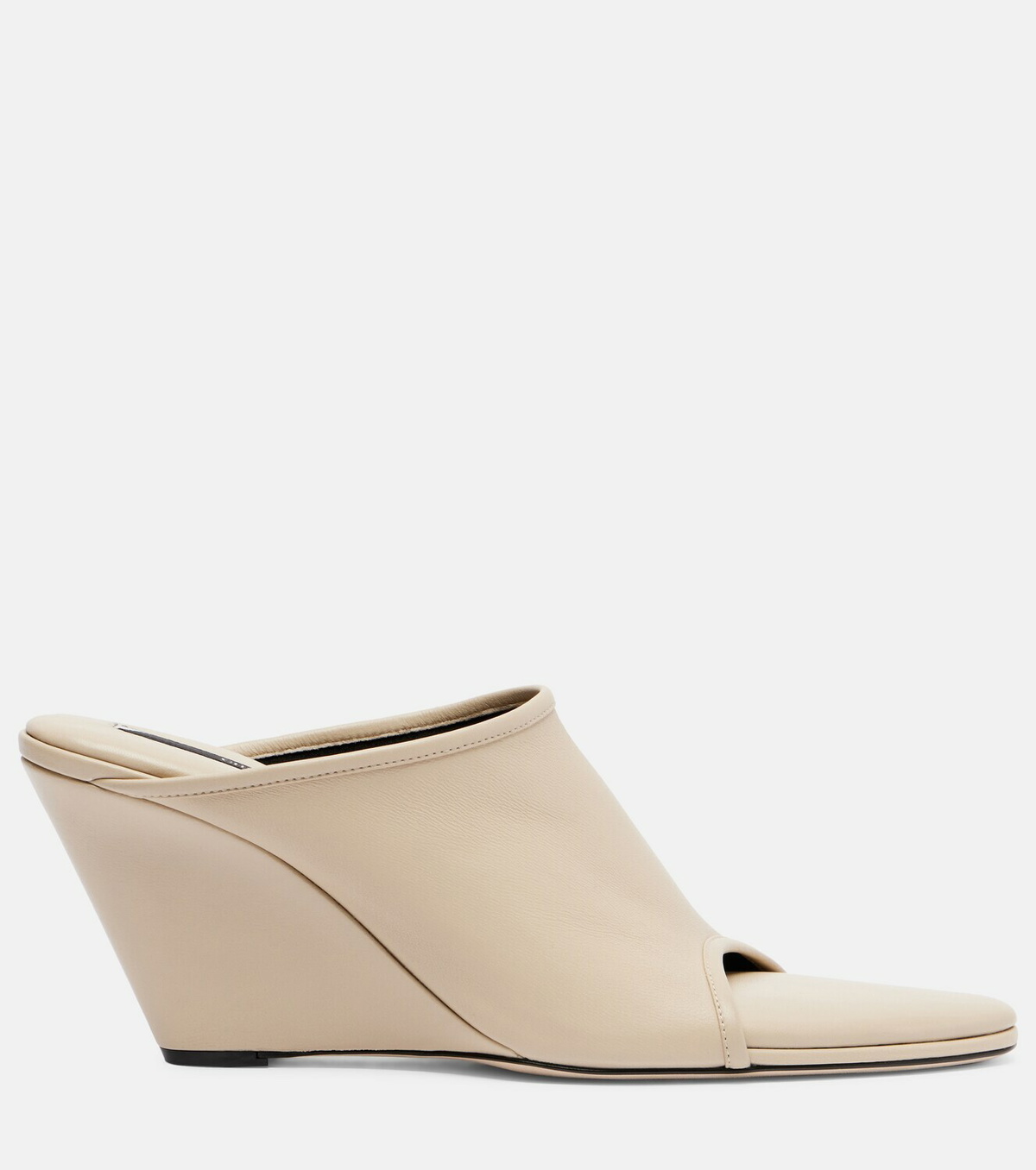 Christen Stretch 75 leather wedge mules
