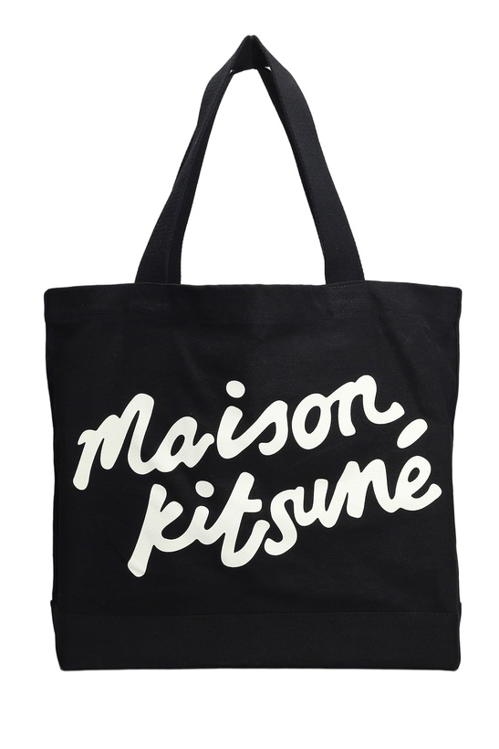 Photo: Maison Kitsuné Tote In Black Cotton