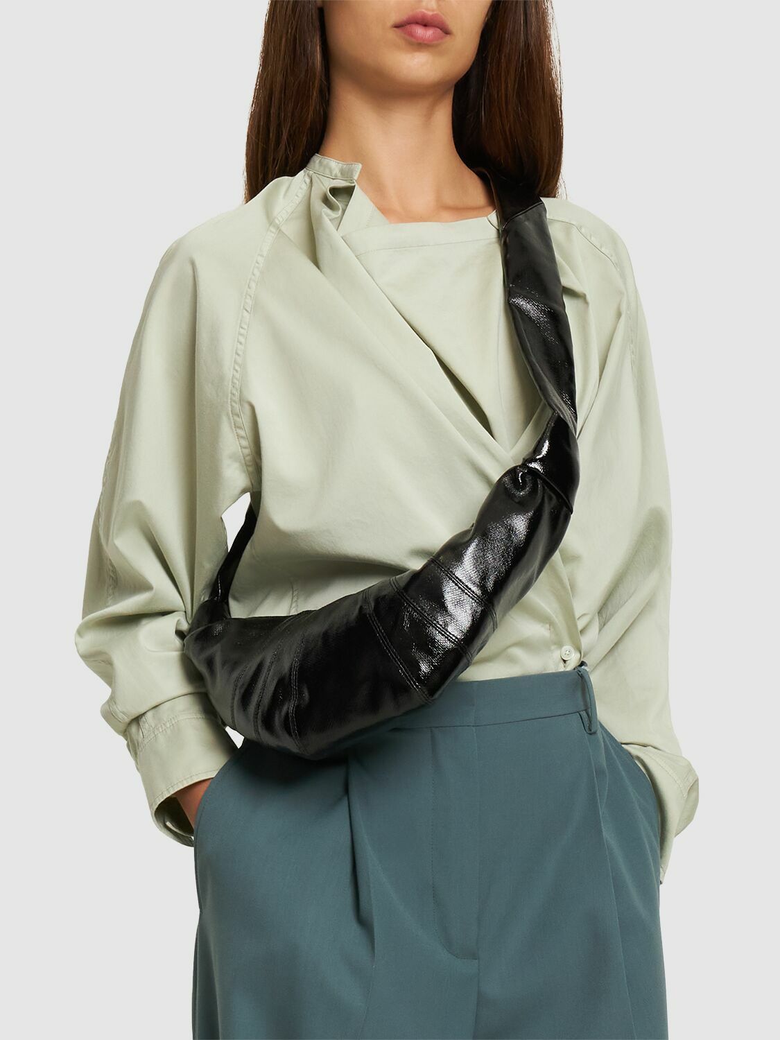 LEMAIRE - Small Croissant Coated Cotton Bag Lemaire