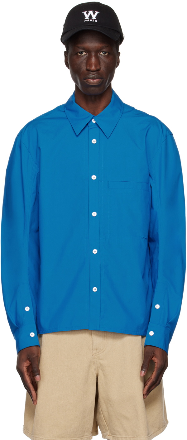 Wooyoungmi Blue Embroidered Shirt Wooyoungmi